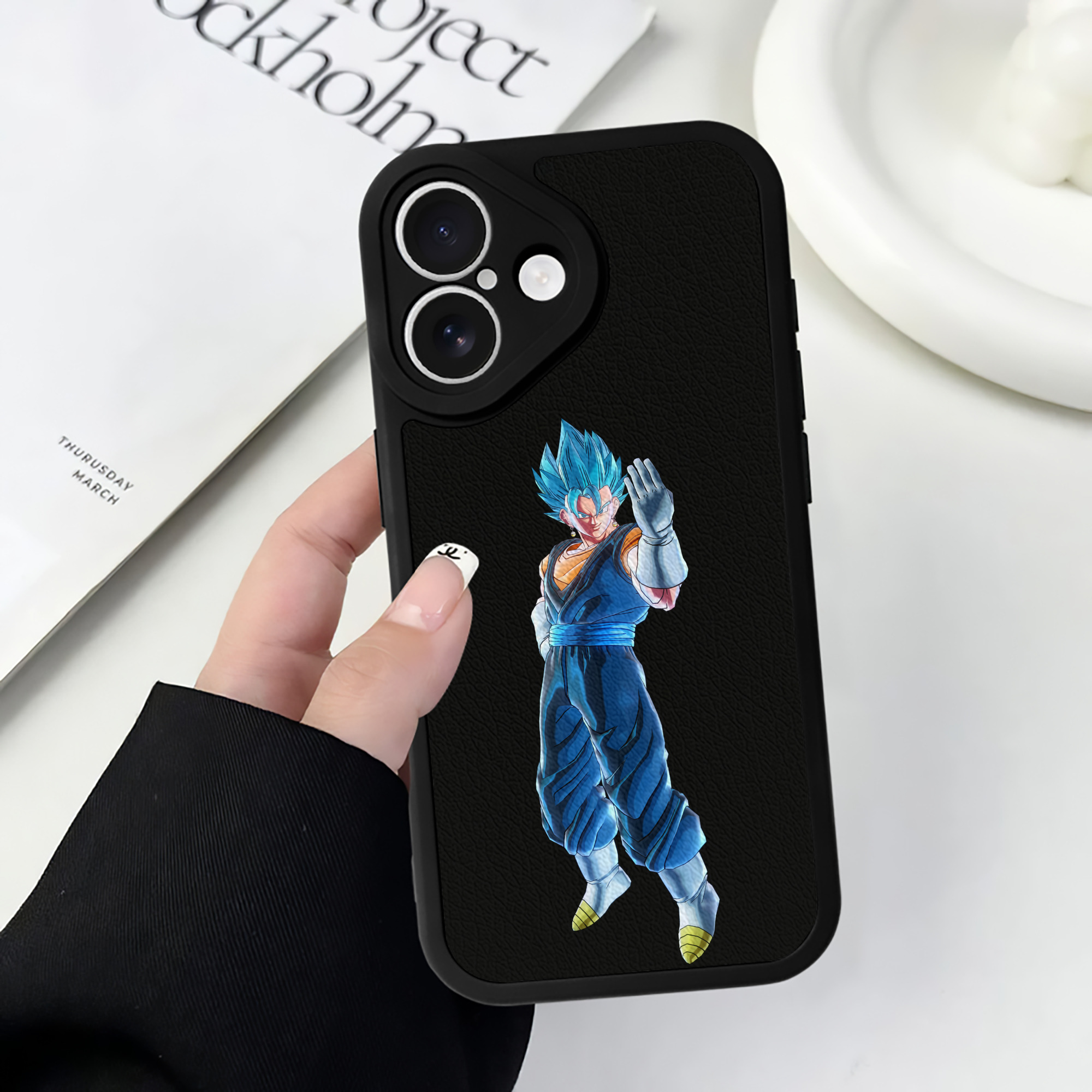 （画像用） ドラゴンボール ベジット DRAGON BALL Vegetto 【iPhone 16シリーズ対応】シリコンスマホケース（レザー調） 材質：シリコン